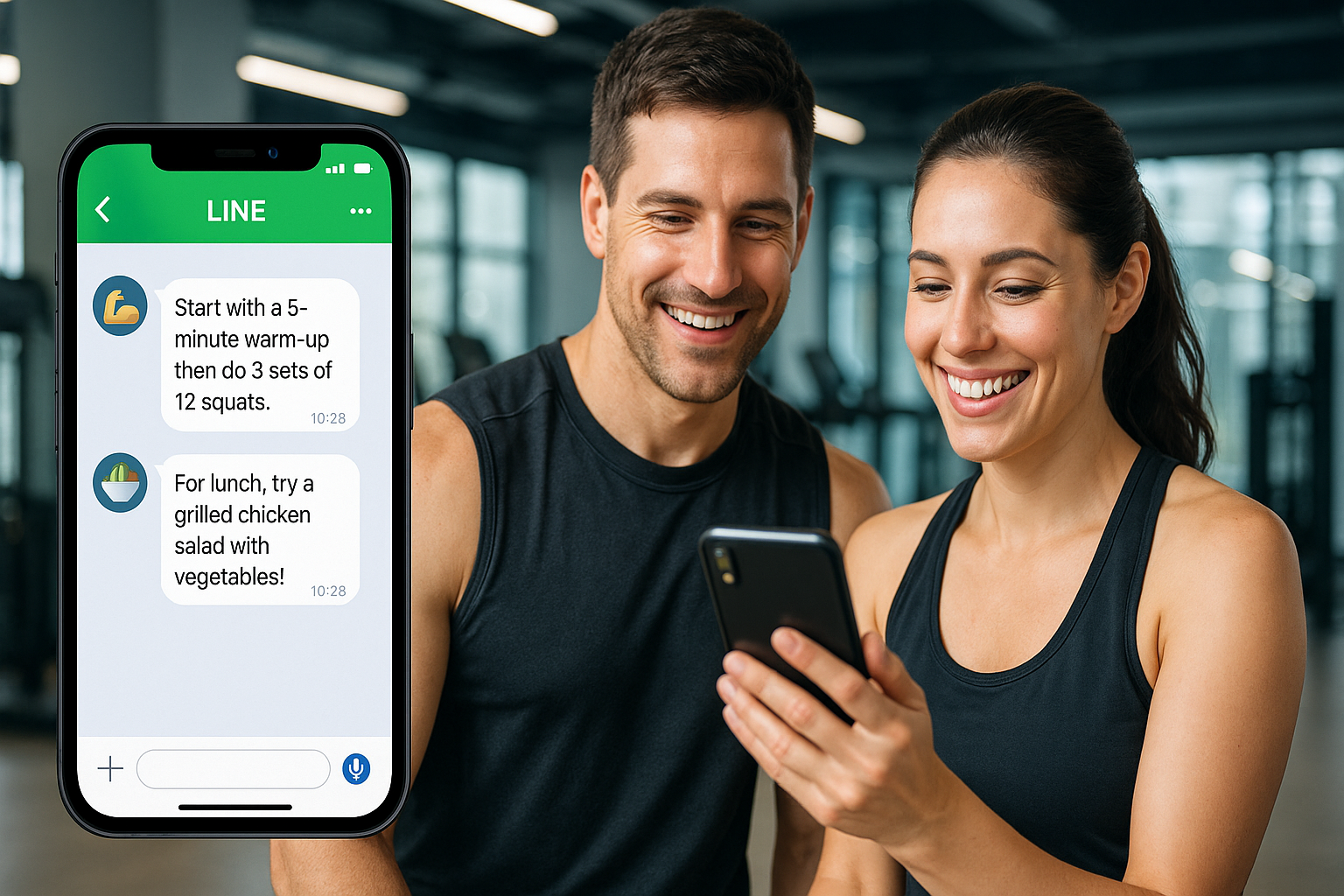 週1回だけでも変わる！筋トレと食事管理のLINEサポートで理想の体へ